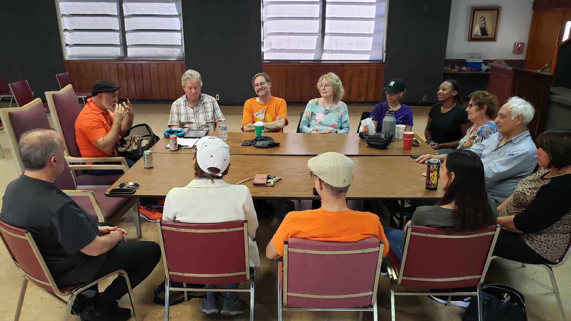 Actors and Filmmakers gather at a table.